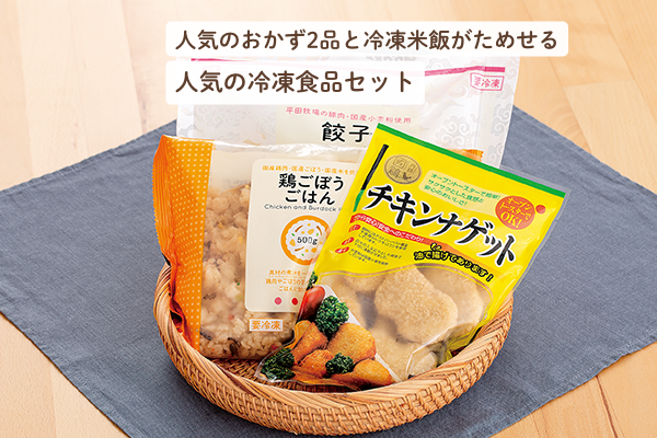 人気のおかず2品と冷凍米飯がためせる 人気の冷凍食品セット